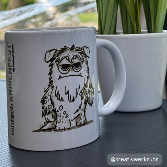 Muffi-Tasse Zeichnung schwarz